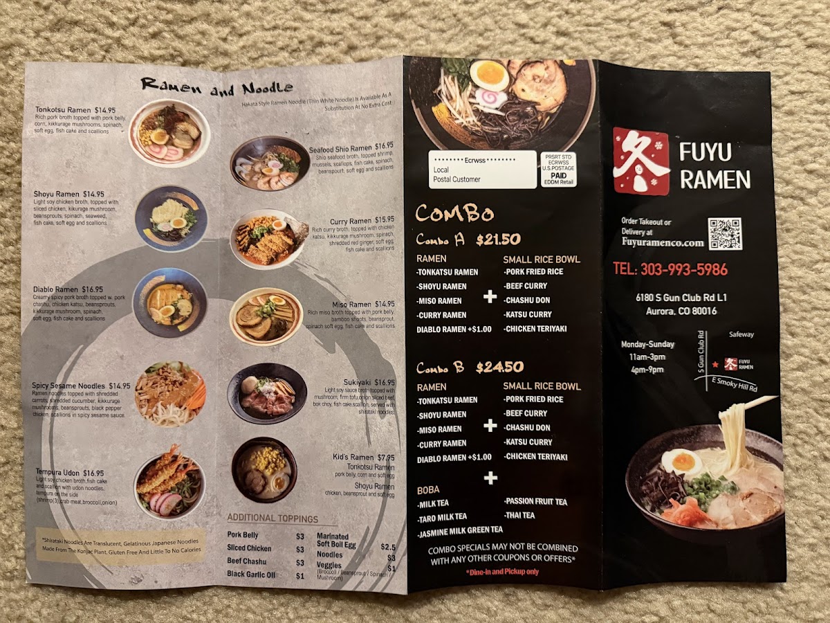 Menu Fuyu Ramen-4