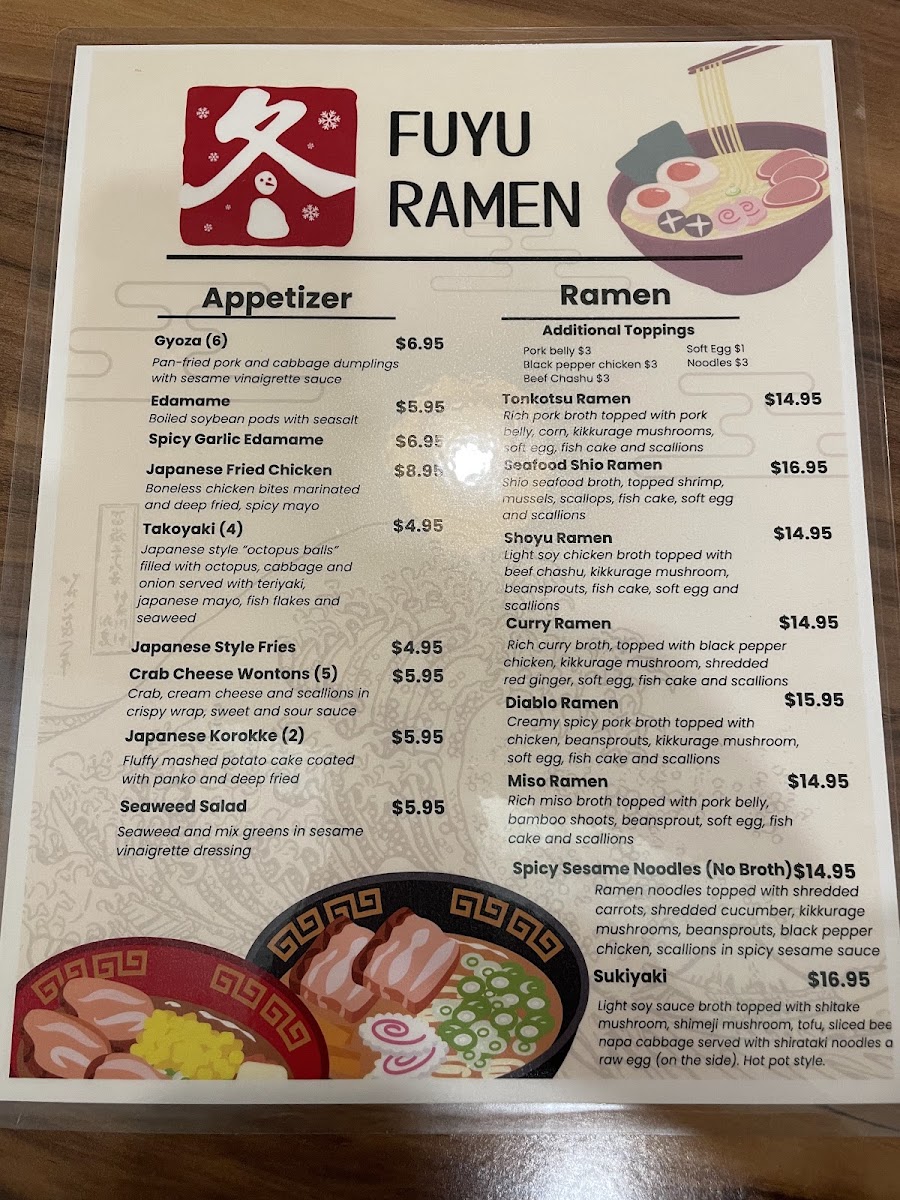 Menu Fuyu Ramen-6